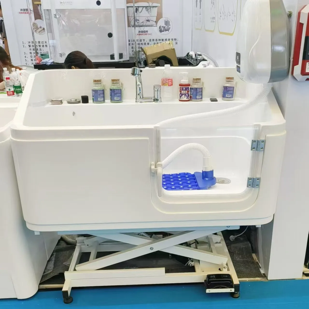Pet spa bathtub pet shop dog washing pool cat dog bathing jacuzzi tub bathtub bathtub machine supports cross-border