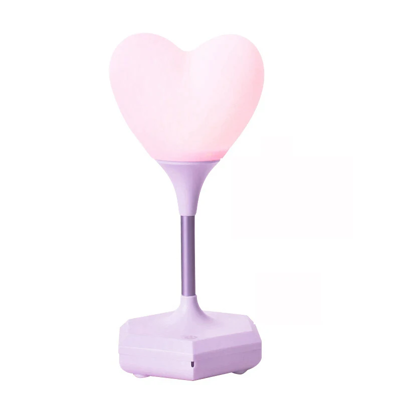 Led Usb Charging Decorative Lamp Night Light Remote Novelty Baby 3D loving Heart Atmosphere Light  Bedside Girl Gift Touch Blub