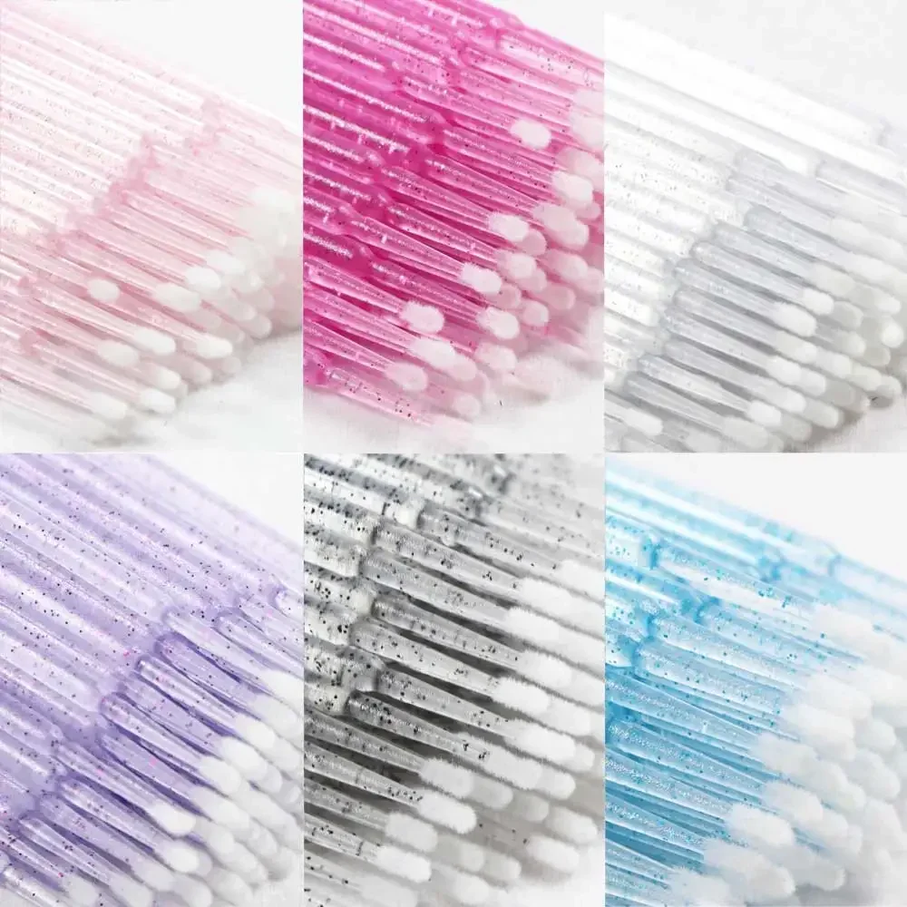 Eyelashes Removing Tools Applicators Crystal Disposable Eyelash Brushes Swab Microbrushes Eyelash Extension Tools Individual