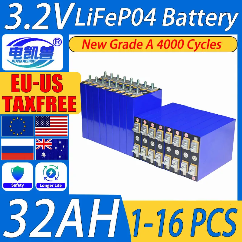 1-16Pcs New 3.2V 32…
