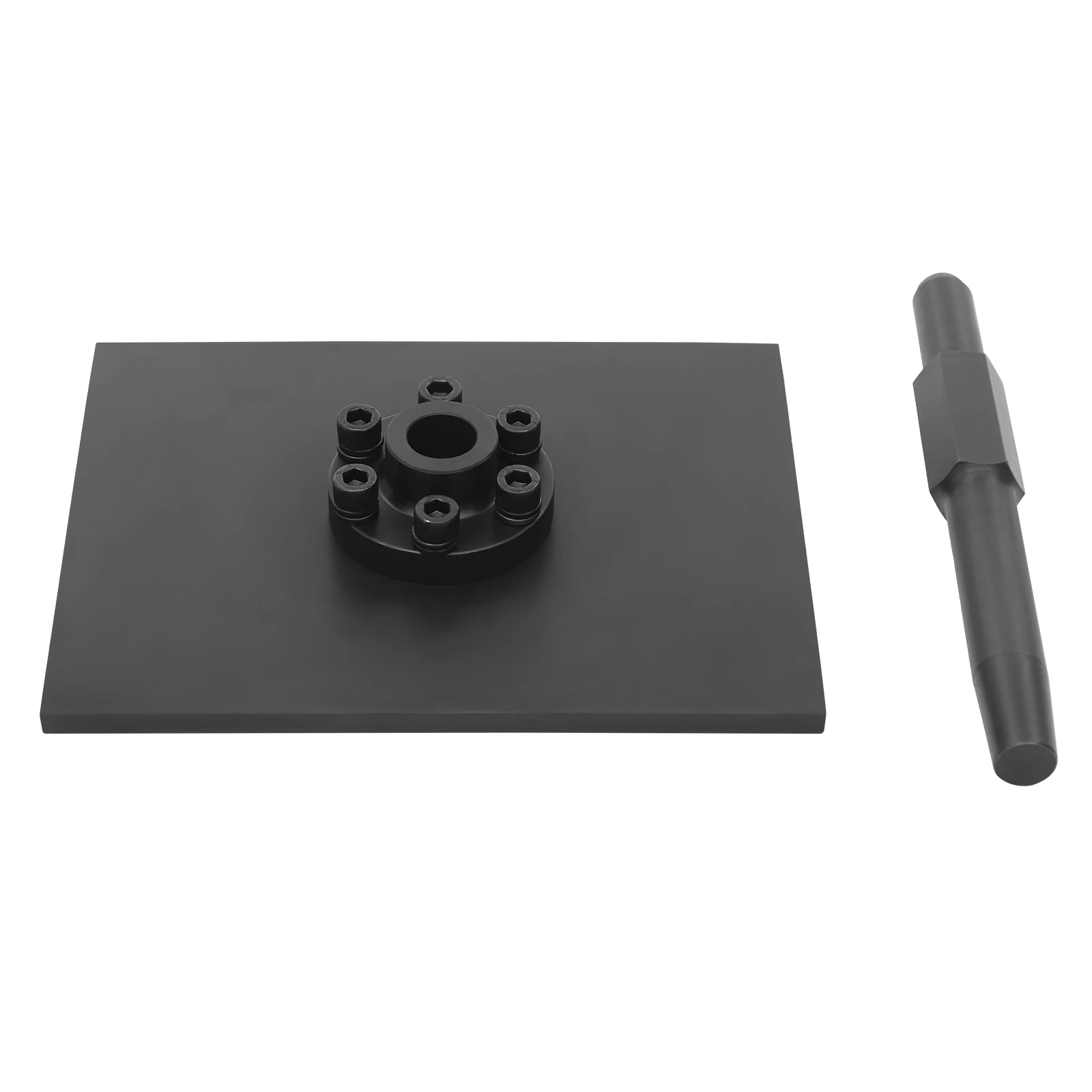 Leistungsstarker elektrischer Vibrationsplattenverdichter, robuste Stampfplatte, 10,24 x 8,07 Zoll, 40 CR-Stahl für Boden, Kies, Sandverdichtung