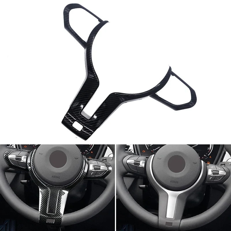 

ABS Carbon Texture Steering Wheel Cover Outer Frame Trim For BMW F Chassis F06 F10 F11 F12 F15 F16 F20 F21 F22 F23 F30 F32 F34