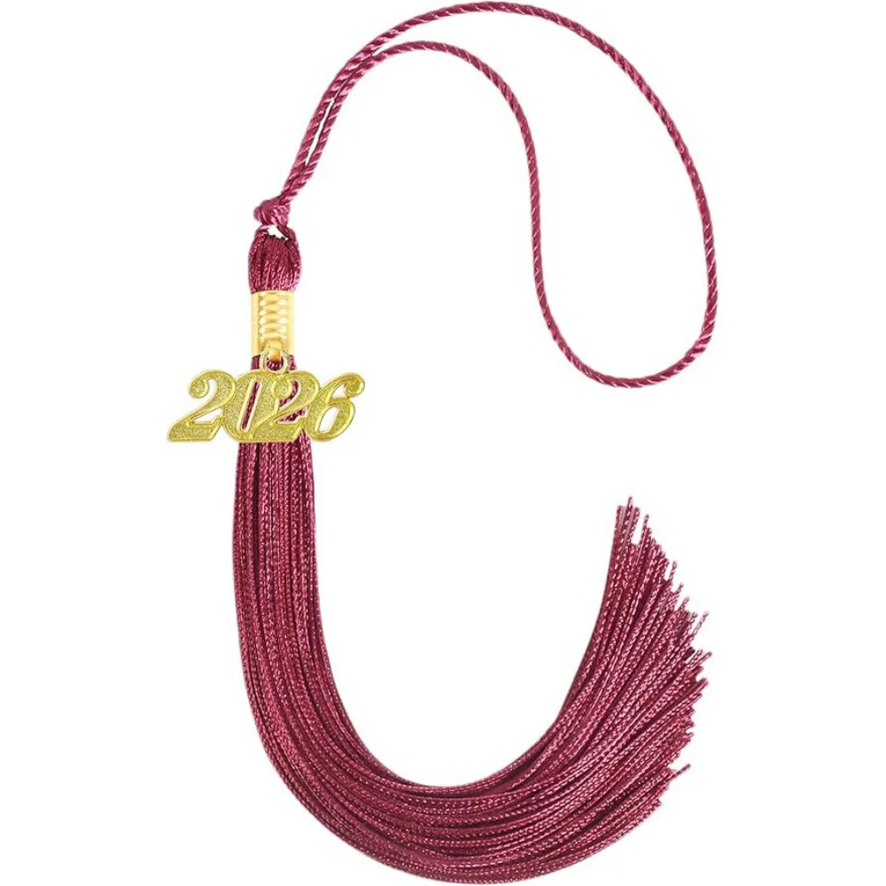 Polyester Alloy Academic Tassel Hanging Pure Color 10 Colors Graduation Cap Tassel 2026 Style DIY Crafts Charm Pendant