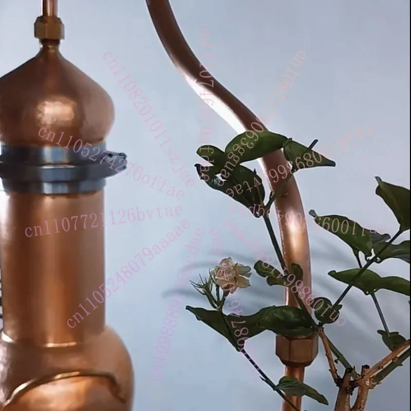 Pure Dew Distillation Machine Distiller Essential Oil Refiner Ancient Pure Copper Distiller Home Brewing Purification Equipment