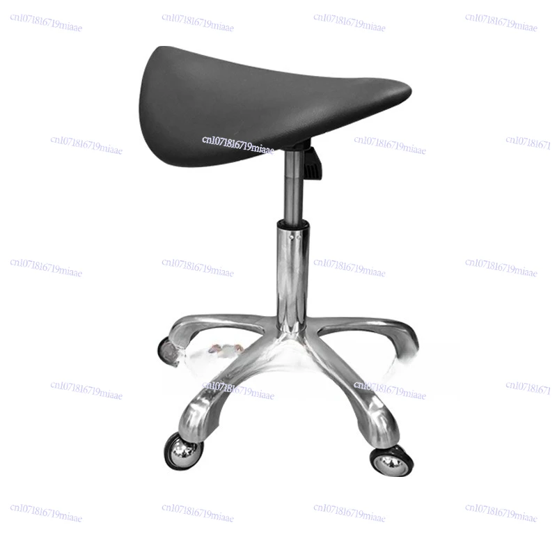 Saddle Chair Aluminum Alloy Five-legged Beauty Stool Large Work Stool Surgical Stool Pet  Front Desk Operation