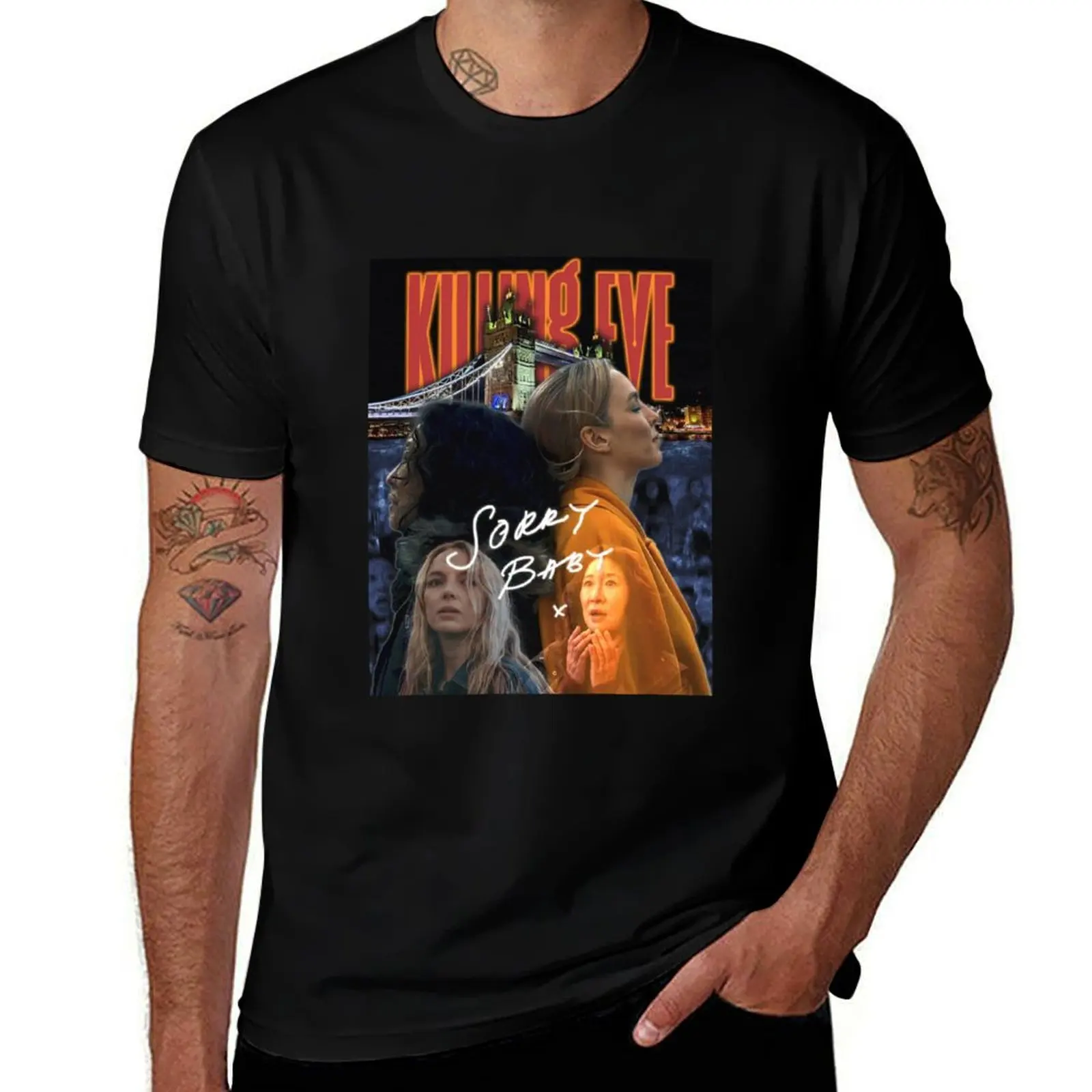 

Killing Eve sorry baby T-Shirt t shirt for man t shirt man cotton T-Shirt