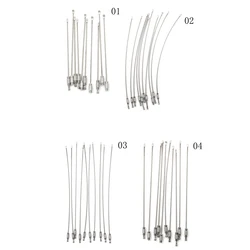 EDC hang wire chain tag screw luggage rope keyring loop circle lock gadget ring keychain tool cable key steel 10Pcs