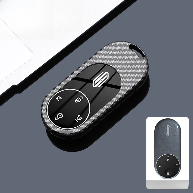 NFC Card Cover for SAIC Shangjie Z7/H5/Z7T, Durable Plastic Protective KeyCase Shell with Keychain, Anti-Bend & Scratch Proof