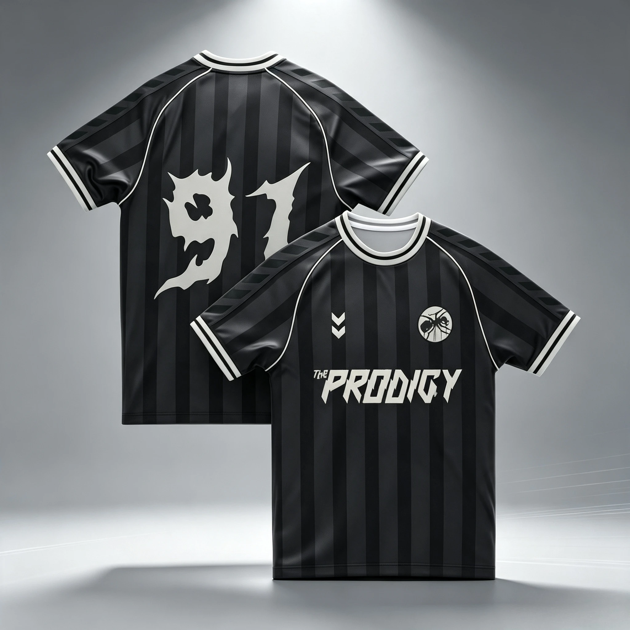 Image of Vintage Fußballtrikot für Herren mit der Nummer 91 und Ameisen-Print, Gothic Punk Rock Band Mesh Kurzarm T-Shirt, Oversized Casual Streetwear Top