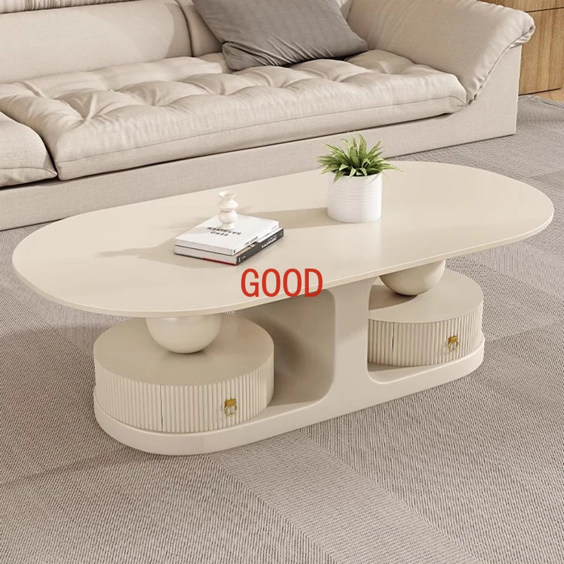 Aesthetic Simple Coffee Tables Modern White Modern Luxury Coffee Tables Glam Premium Table Basse De  Home Furniture