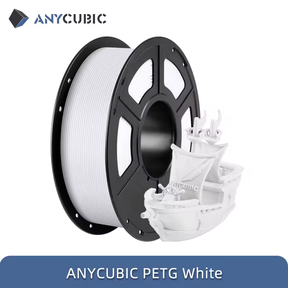 ANYCUBIC PETG 10 packs (10kg). Black, White, Gray.