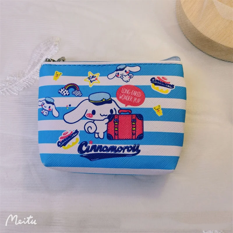 20 pcs/lot Sanrio Kawaii Melody Kuromi Cinnamoroll Pencil Case Cute Pencil Box Coin Purse Stationery Pen Bag School Supplies