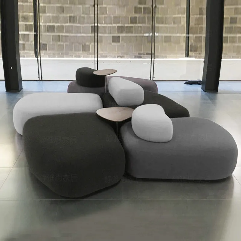 Nowoczesne leniwe sofy luksusowy Salon europejski Designer Puff Sofa narożnik indywidualny relaksujący dom Meuble De Salon Nordic mebel