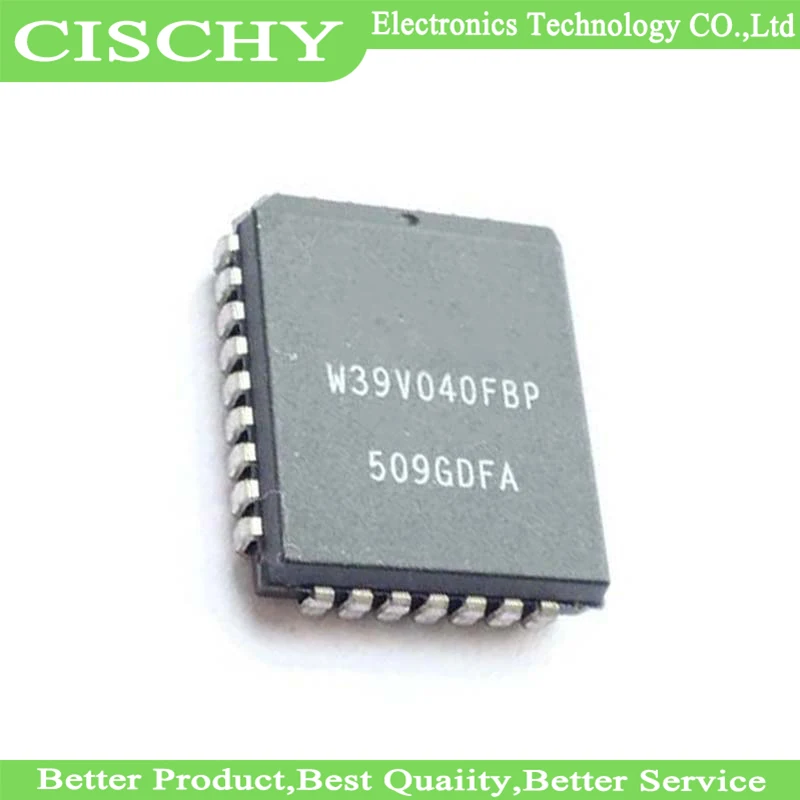 1PCS 39V040FBP W39V040 PLCC-32