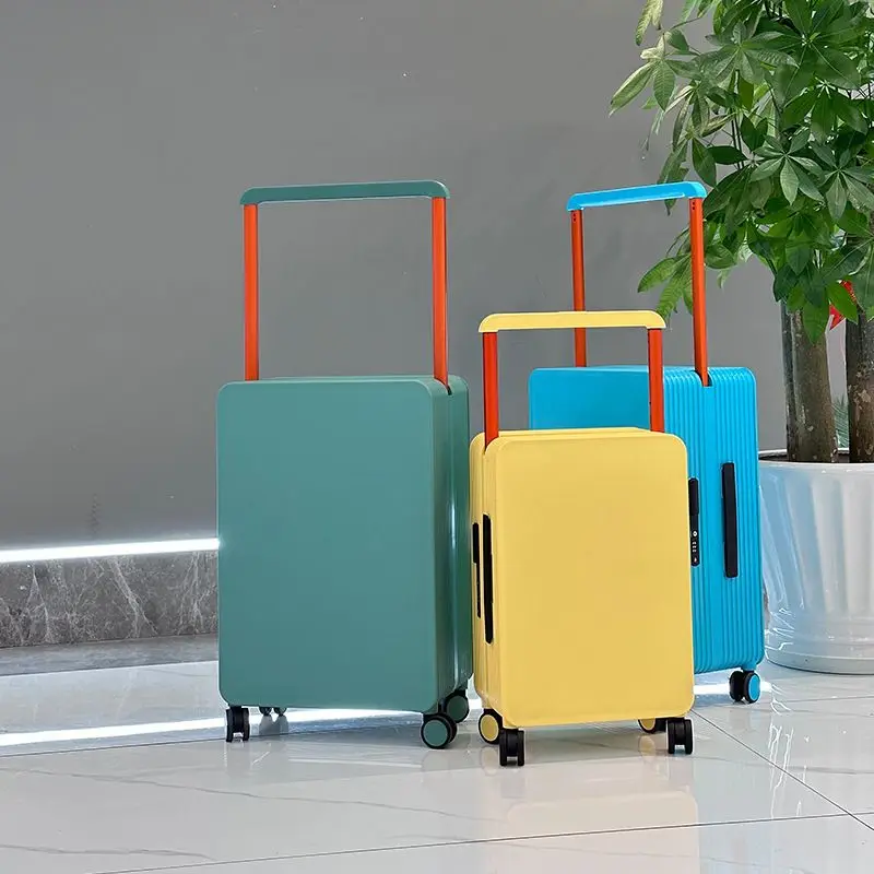 Mala de tração larga, mala de tração feminina, mala de viagem masculina, checked in box, mala de embarque de 20 polegadas 24 polegadas, checked in