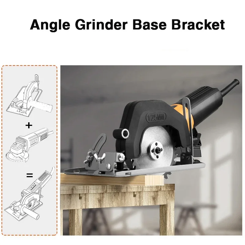 Angle Grinder Holder Bracket Angle Grinder Stand 45 Degree Adjustable Angle Grinder Accessories for 100-125mm Angle Mill