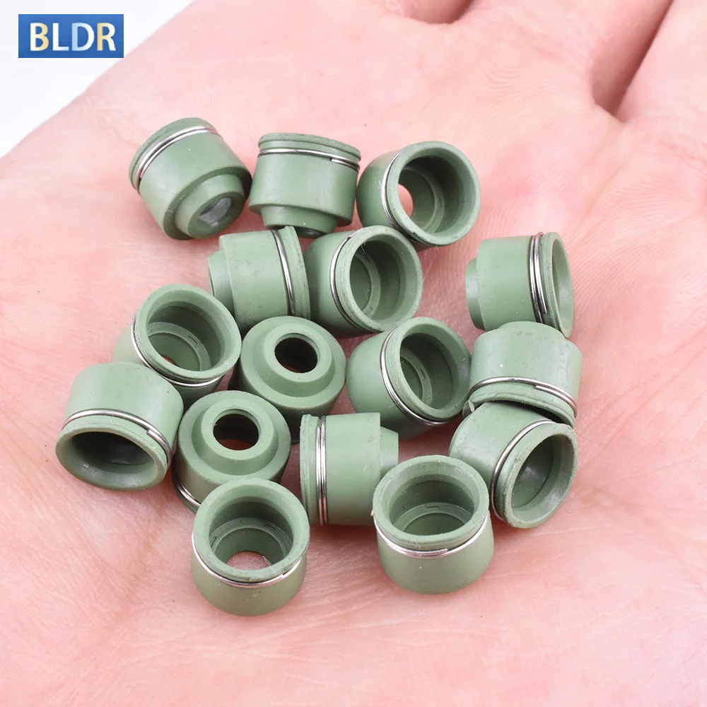 400pc 4mm Motorcycle Cylinder Head Intake Exhaust Valve Stem Oil Seal For Kawasaki ZXR250 ZR250 Balius ZXR400 ZXR 400 ZR 250 400