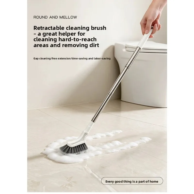 Extendable Cleaning Brush, Long Hand Scrub, Multi-purpose Cleaner Bathroom Toilet Blind Corners