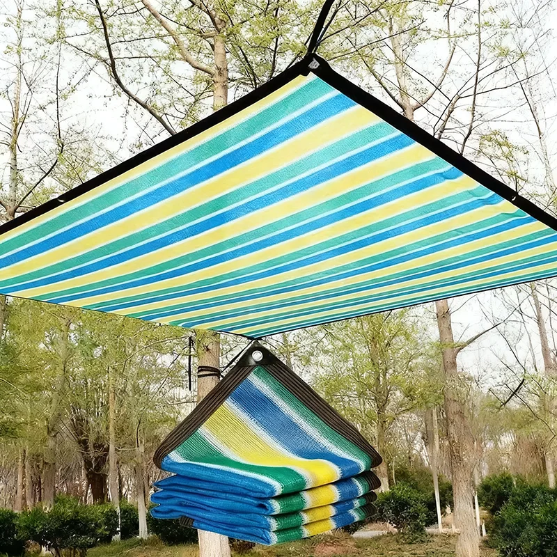 

5x5 м 12-контактная солнцезащитная сетка, анти-ультрафиолетовый тент, сетка для покрытия растений для наружного сада, двора, бассейна, балкона, теневая ткань ﻿