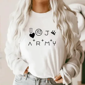 Jungkook Army Tattoo Baumwollt-Shirt, Fan-Outfit, Kpop Army Shirt, Geschenkhemd 10 Hauptverkaufskleidung BTS KPOP - №8