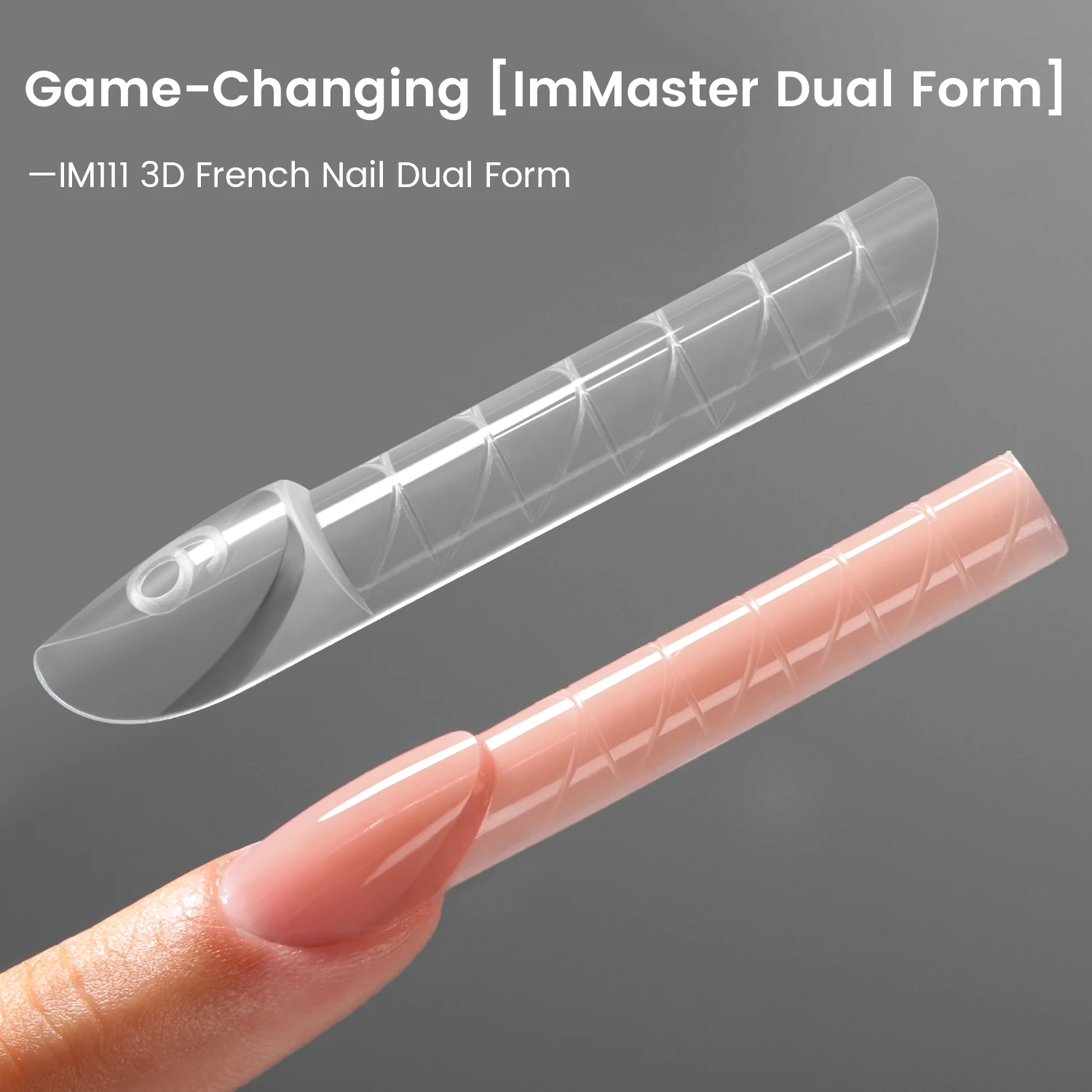 YOKEFELLOW ImMaster 3D French Nail Dual Form Set 150pcs 15Sizes Magic Caps Extension Nail Form for Manicure DIY Art Salon Tool