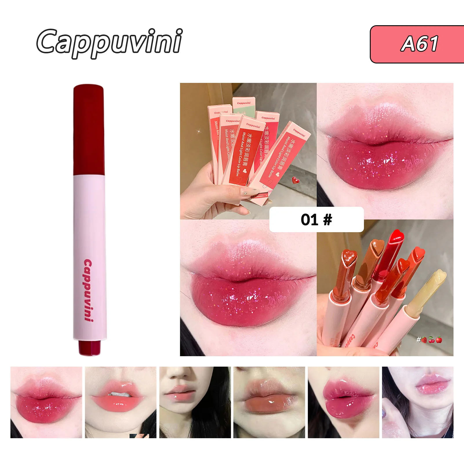 Woman Bright Colors Liquid Lipstick Full Coverage Revitalizing Lip Balm for Daily Makeup Everyday Use