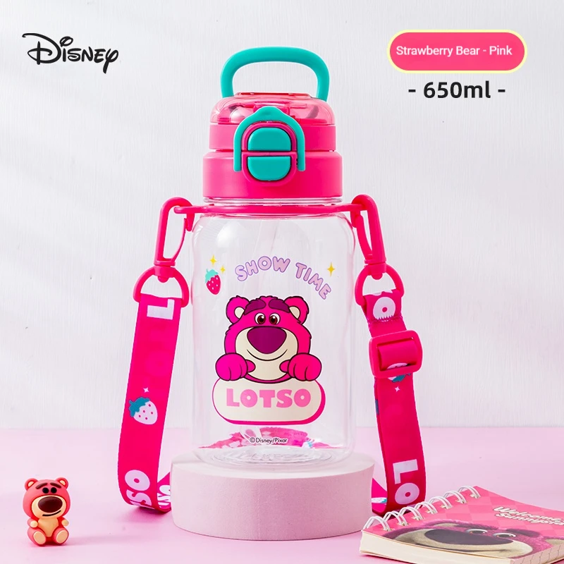 كوب ديزني المعزول للأطفال من الفولاذ المقاوم للصدأ 316، كوب طلابي عصري بفتحتين للشرب، غطاء واحد، كوب ماء مزدوج الاستخدام، ترمس