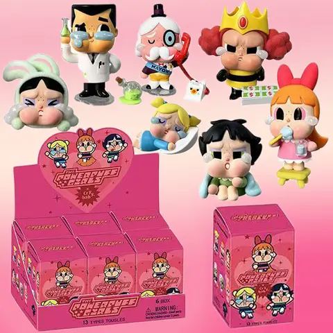 X Powerpuff Girls 시리즈 블라인드 박스 장난감 추측 가방 미스터리 박스 Mistery Caixa 액션 피규어 Surpresa 귀여운 모델