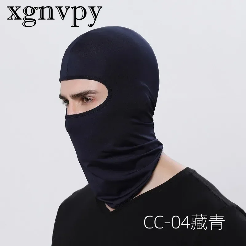 Xgnvpy Milk silk soft equipment outdoor cycling motorcycle wind sun dust mask mask headscarf  Essential for riding