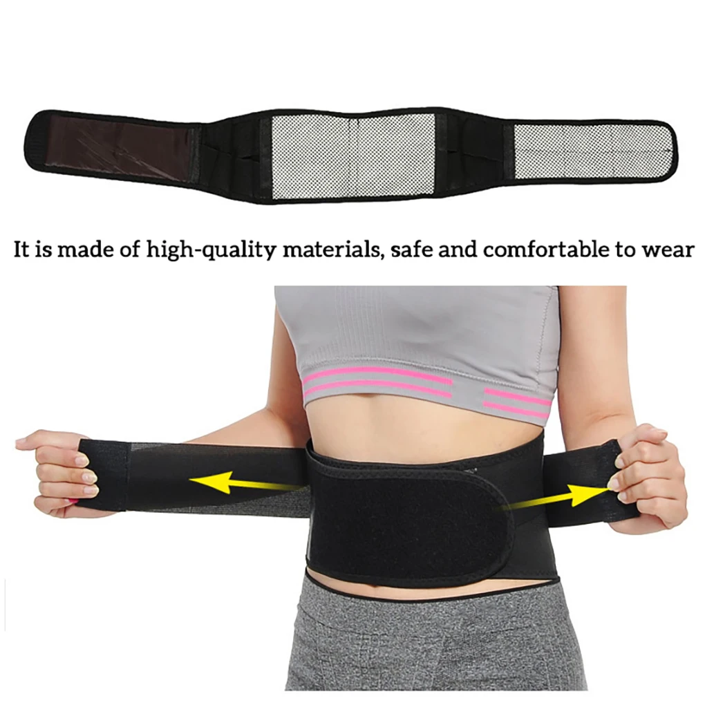 Lumbar Support Belt Self-Heating Waist Protection Strap Warm Adjustable Compression Back Brace