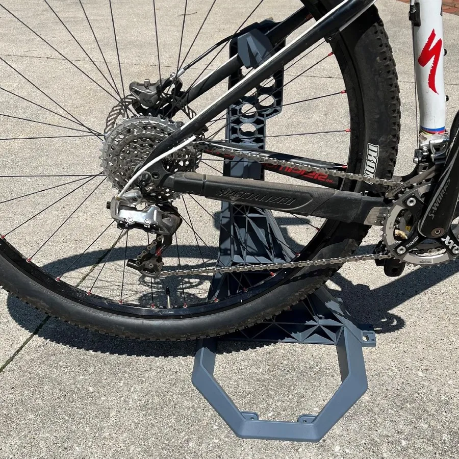 R24: حامل الدراجة القابل للتعديل للتخزين والمساحة وصيانة متعددة الاستخدامات في ورش عمل المرآب وصالات الألعاب الرياضية المنزلية #4