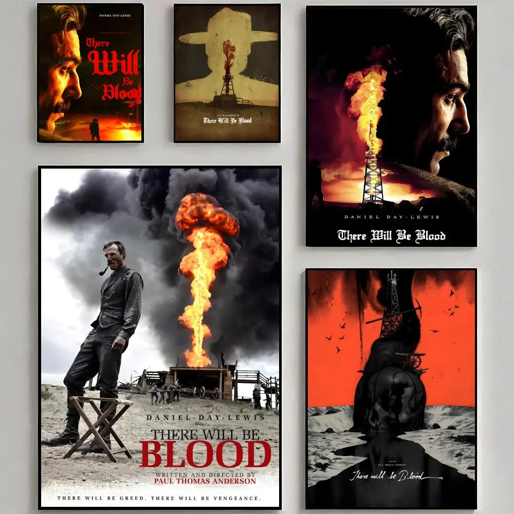 There Will Be Blood Movies Poster HD Home Sticky Wall Waterproof Home Living Room Bar Aesthetic Decor