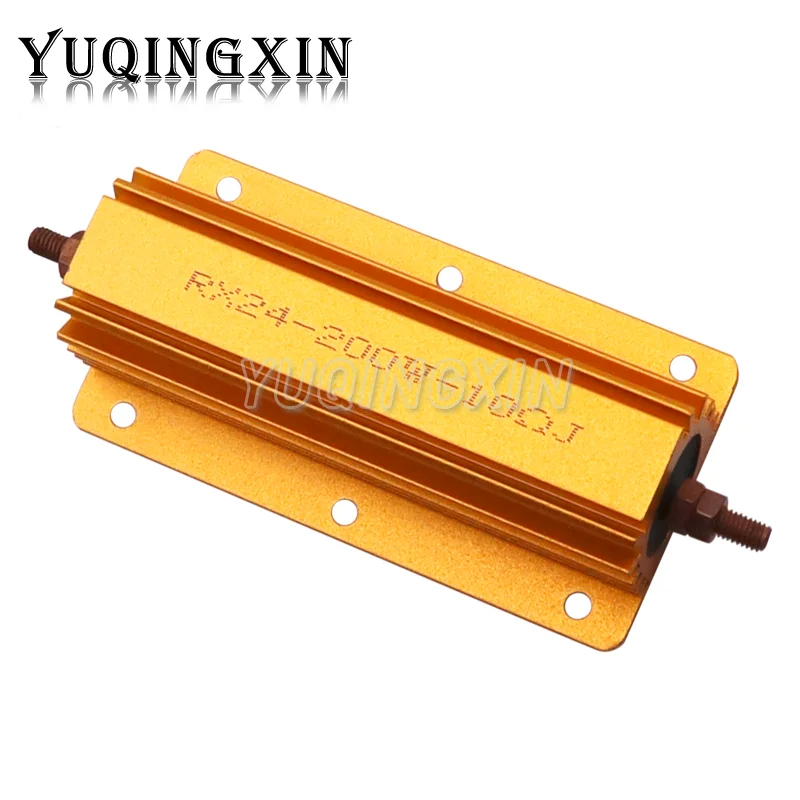 

200W RX24 Aluminum Power Metal Shell Case Wirewound Resistor 0.1 - 1K 0.15 0.2 0.5 1 2 4 6 8 10 15 20 100 150 200 300 400 1K ohm