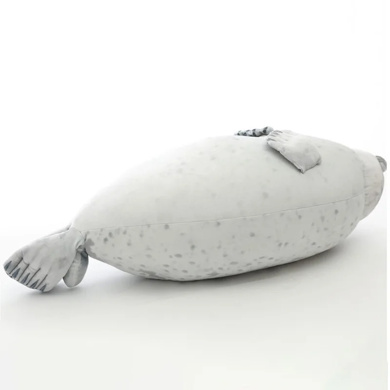 Kawaii gordinho irritado blob selo travesseiro de pelúcia aquário marinho animal recheado novidade brinquedos macio decoração do quarto brinquedos da menina presentes aniversário