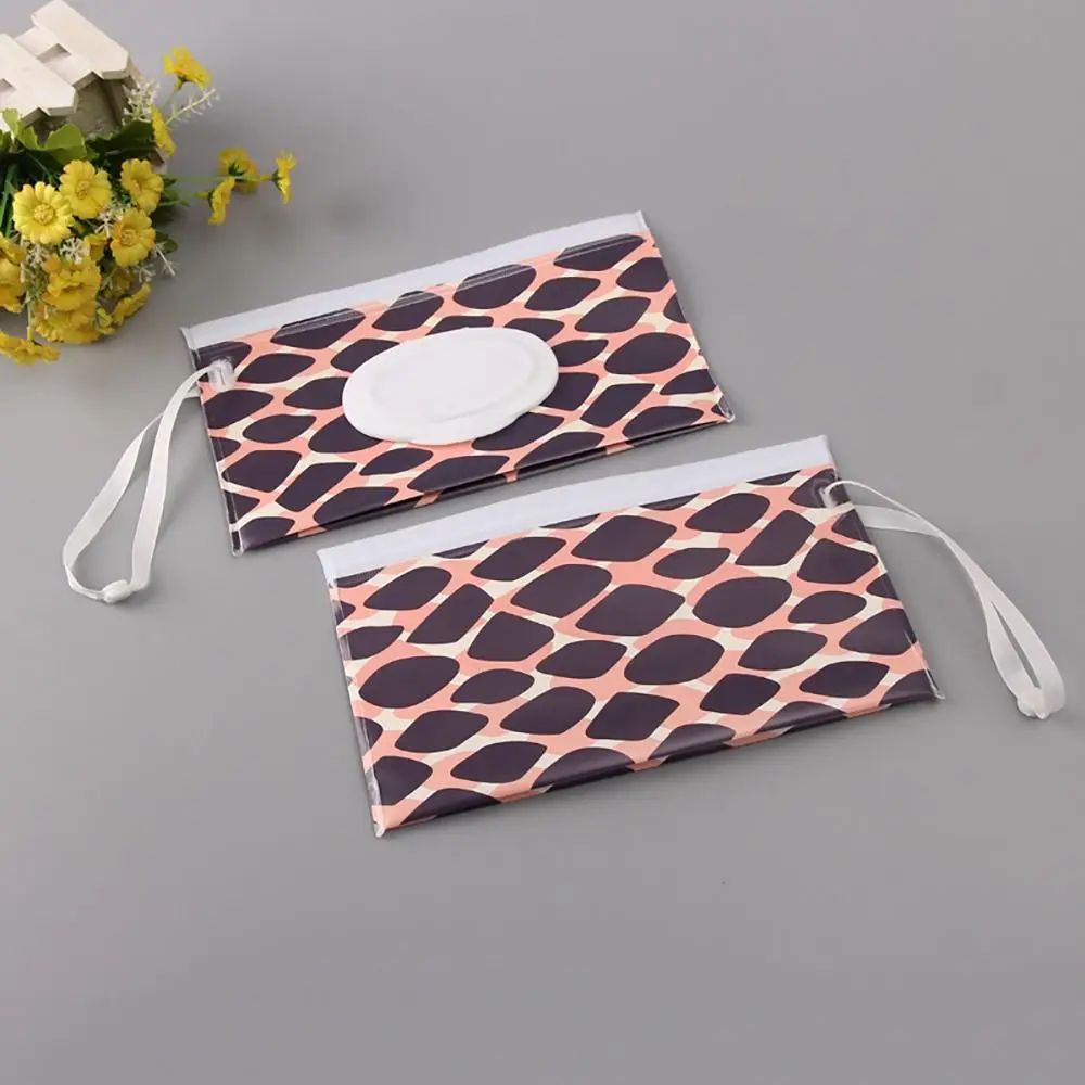 Useful Snap-Strap Portable Carrying Case Flip Cover Baby Product Wipes Holder Case Wet Wipes Bag Cosmetic Pouch Tissue Box