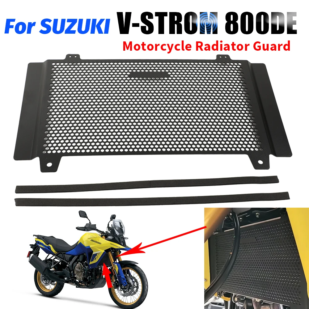 

Motorcycle Radiator Grille Guard Protection Grill Cover For Suzuki V-STROM 800 DE V Strom 800DE 2023 2024 2025 Accessories
