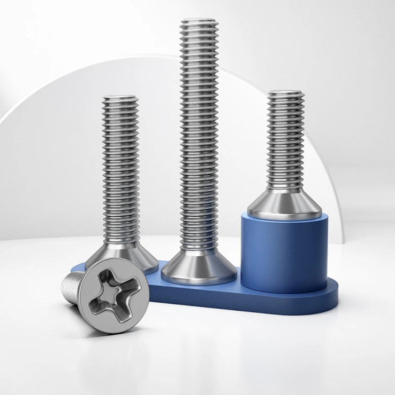 M1 M2 M3 M3.5-M10 Screws Flat Head Screw 304 Stainless Steel Countersunk Head Screw Bolt Security Machine Screws Accessories