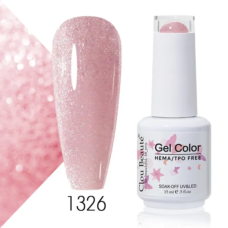 Clou Beaute 56 Kleuren Gel Nagellak Pastal Roze Groen Lavendel UV Nagelgel Losweken UV Vernis Macaron Gel Verf 15 ml Nail Art