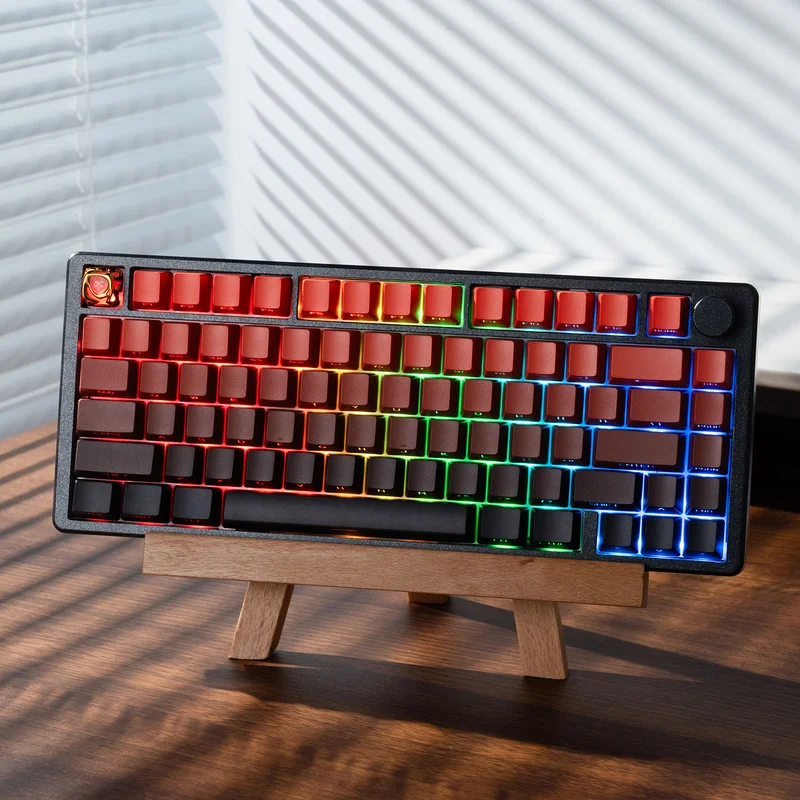 أغطية مفاتيح مخصصة مع نسيج معدني للوحة المفاتيح الميكانيكية ABS PC شفافة لطيفة للألعاب غطاء مفاتيح مطلي بالكهرباء هدية