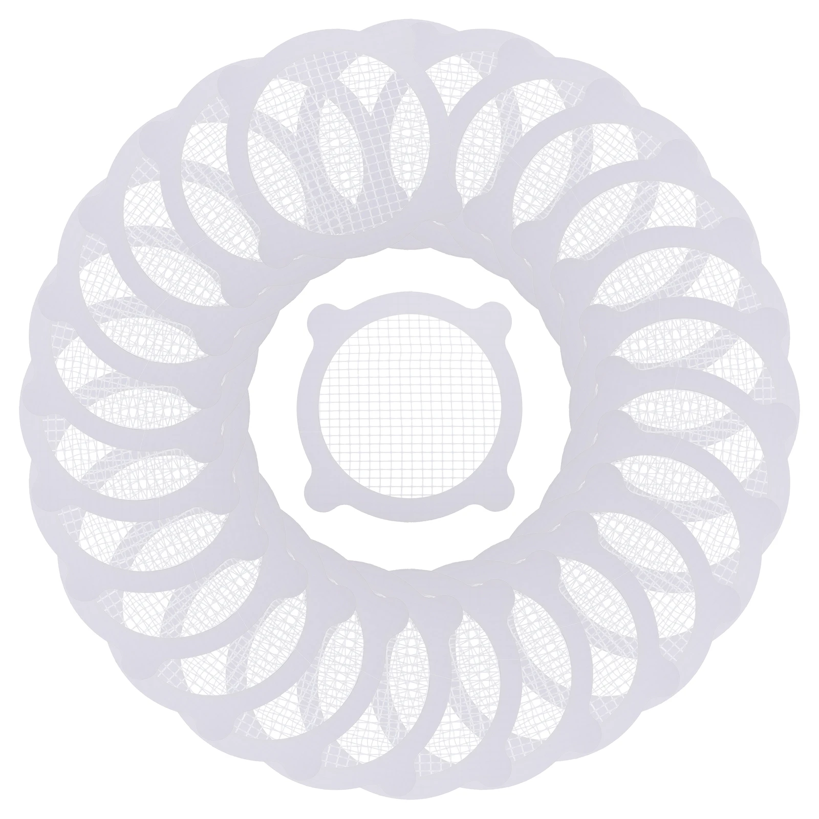 

25Pcs Kitchen Sink Filter Decals Unique Shape Draining Stickers No Residue Bathroom Sewer Filter Floor Drain Filtering Mesh