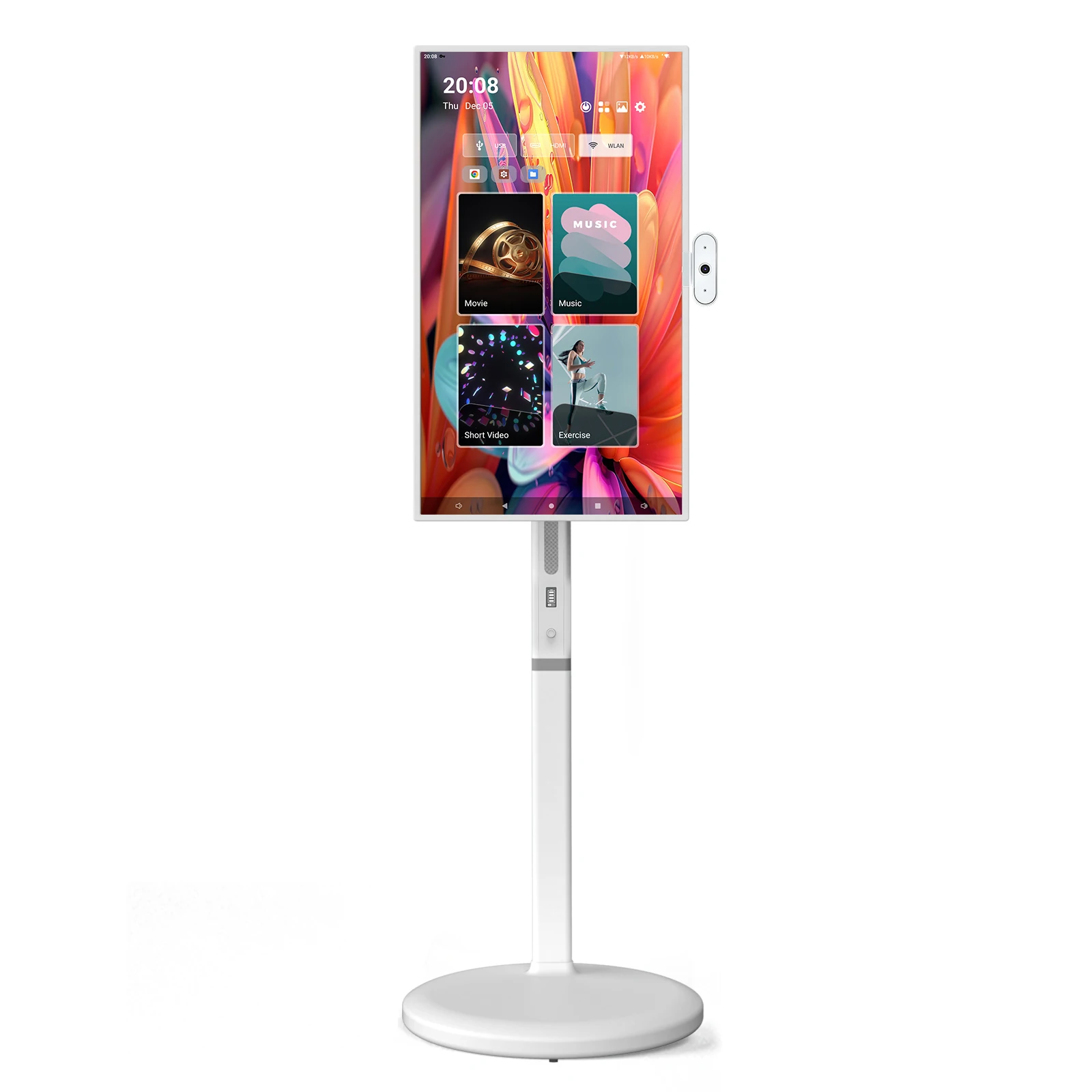 تلفزيون أندرويد الذكي بشاشة تعمل باللمس مقاس 24 بوصة 2025 - وحدة معالجة مركزية 8 النواة بسعة 128 جيجابايت مع ميزات اللياقة البدنية والترفيهية