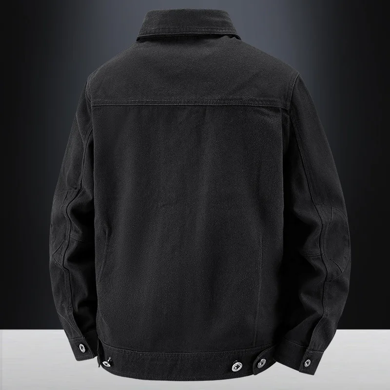 Men's Casual Fashionable Long-Sleeved Denim Jacket Pure Cotton Spring Autumn 2025 New Arrival