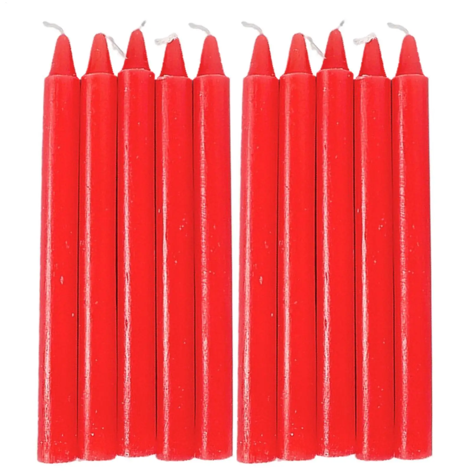 Long Burning Survival Taper Candles Candles for Power Outages 10X Wax Candles Supplies Household for Wedding Blessing
