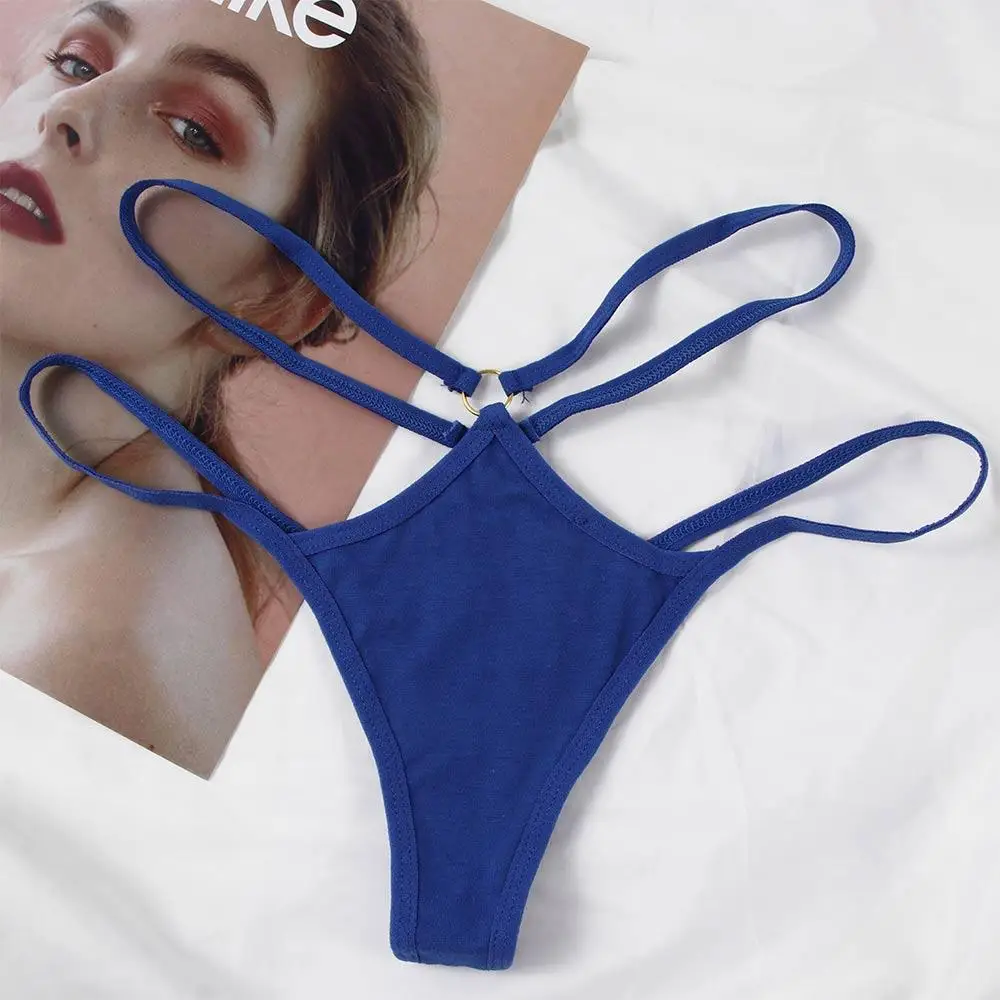 

Underwear Women Soft Hollow Sexy Lingerie Sexy Thong Strap Panties Cotton G-String
