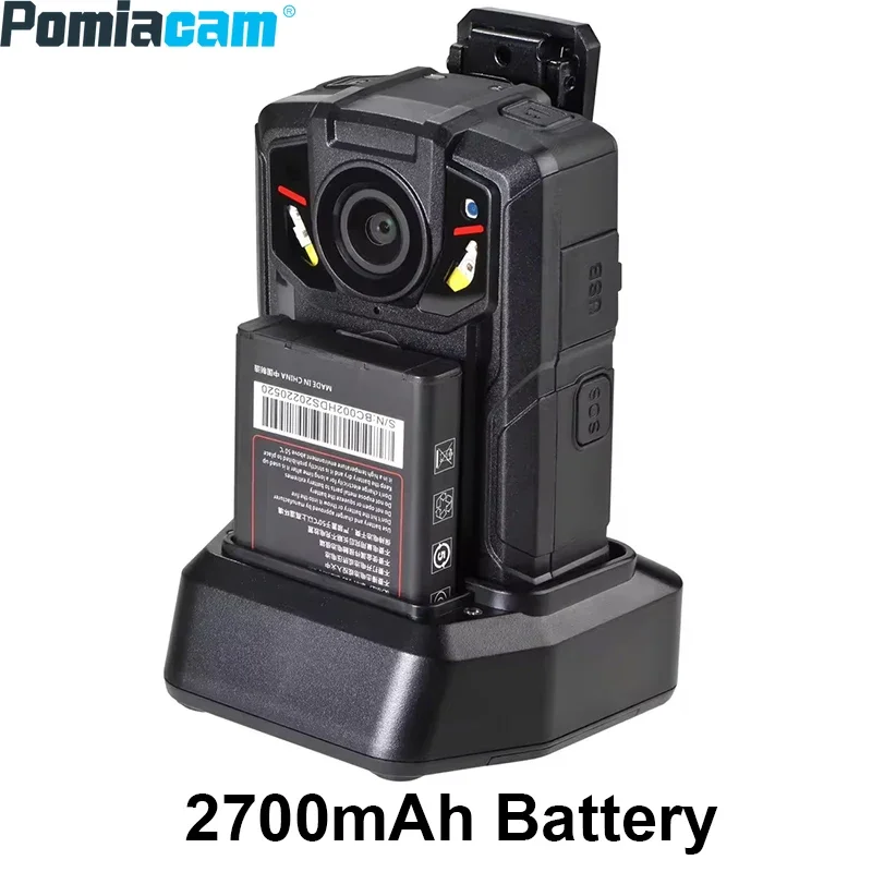 BC102 Body Camera 4G/LET WIFI GPS 1512P Wearable Body  Worn Camera Streaming Live Two-way Audio 2700mAh Battery