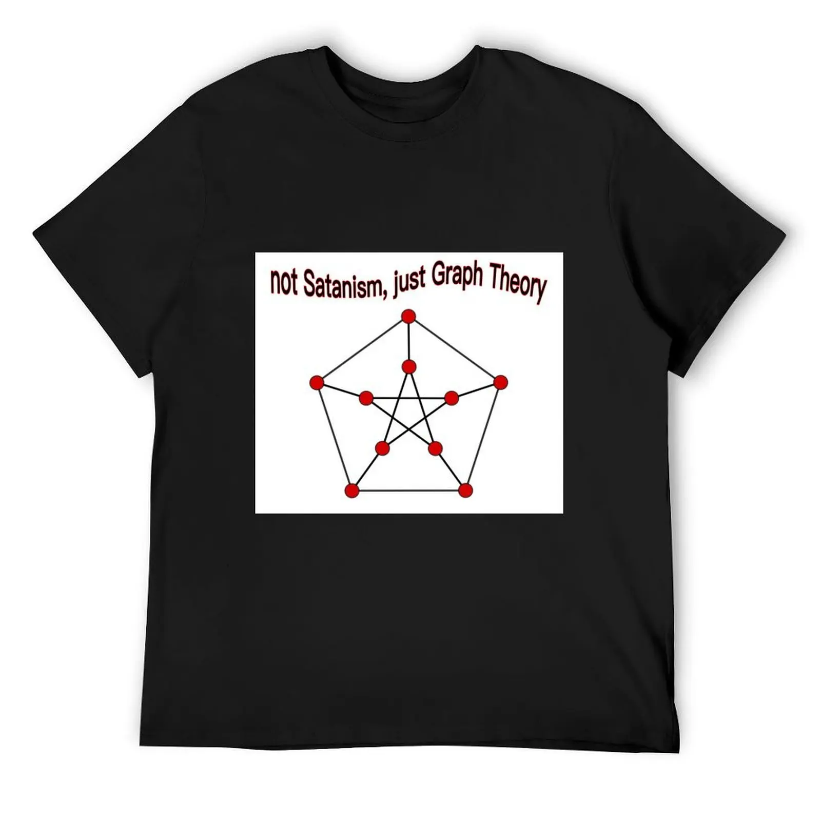 not satanism, just graph theory T-Shirt boys whites anime stuff shirts graphic designer shirts vintage t shirt men