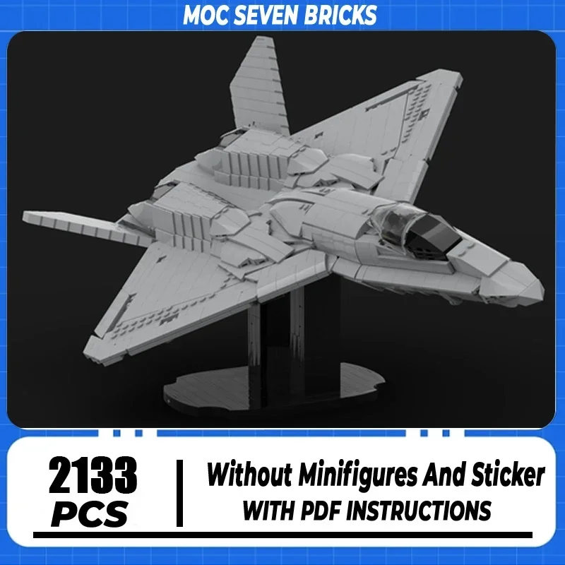 

Military Series Moc Building Block Black Widow II Model Technology Brick DIY Assembly Spacecraft Toy For