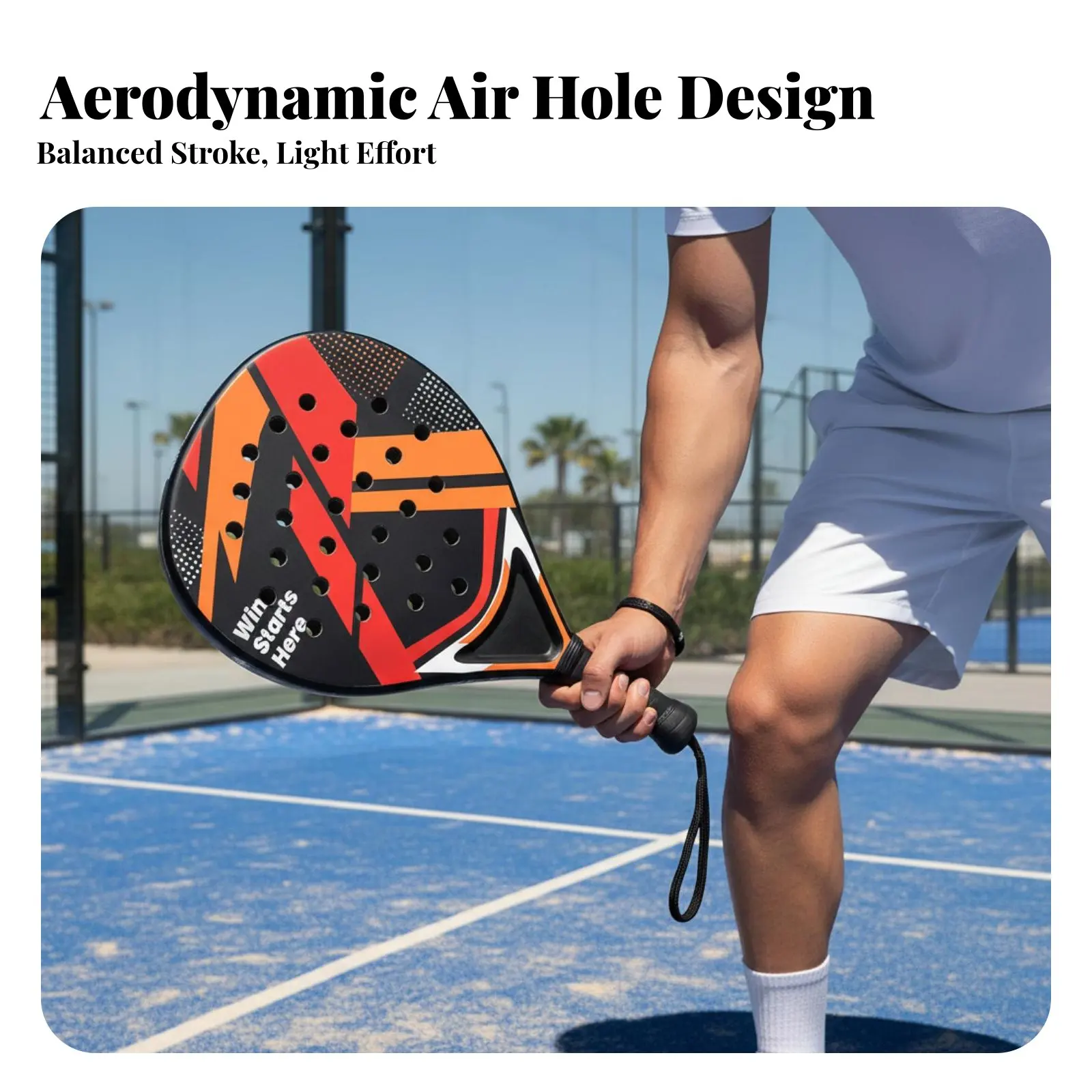 Racket Sport Paddle Strong Spring Padel Racket ABS Padel Tennis Racket Paddle Racquet Kit for Young Players Training