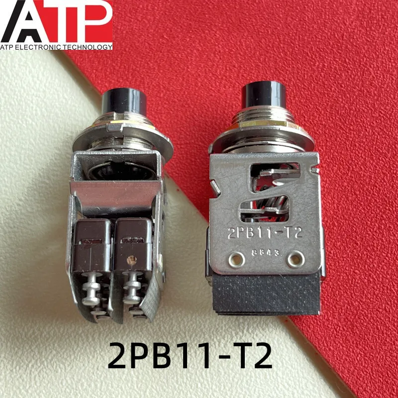 1PCS 2PB11-T2 Panel button switch 5A reset button switch Integrated chip IC original inventory