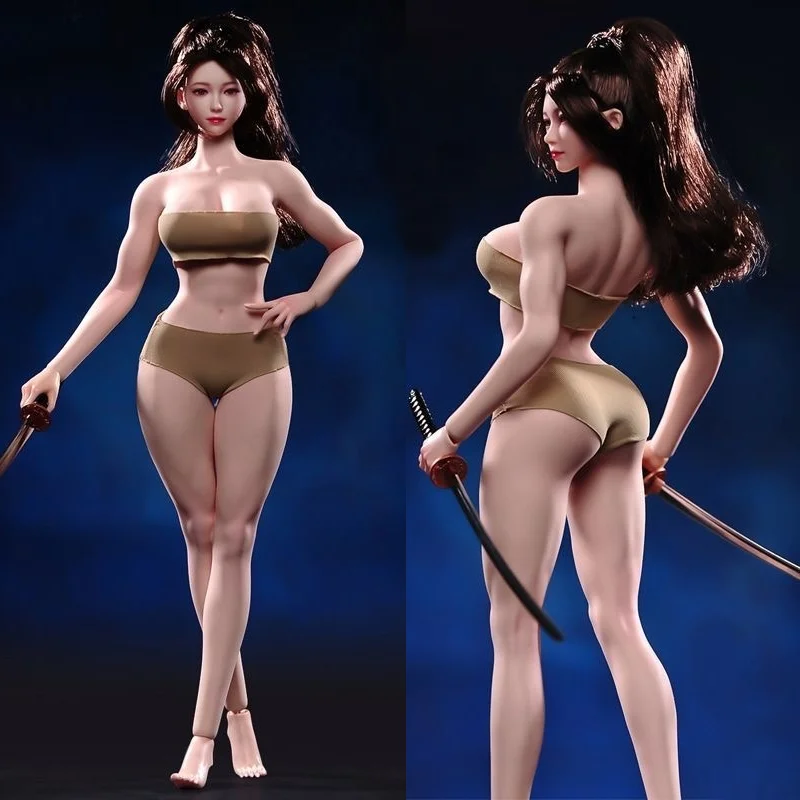 

In Stock Ant T307 1/6 Scale Female Makeup Seamless Body 12'' Soldier Muscle Big Breast Action Figure Flexible Doll Figurine Toy